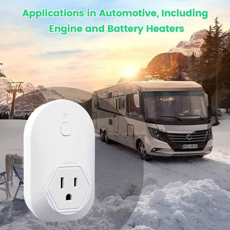 [Australia - AusPower] - Thermostatically Controlled Outlet, Plug-in Freeze Protection Thermostat for Automotive Applications, Automatically Turn On at 20°F and Off at 30°F On at 20°F / Off at 30°F 