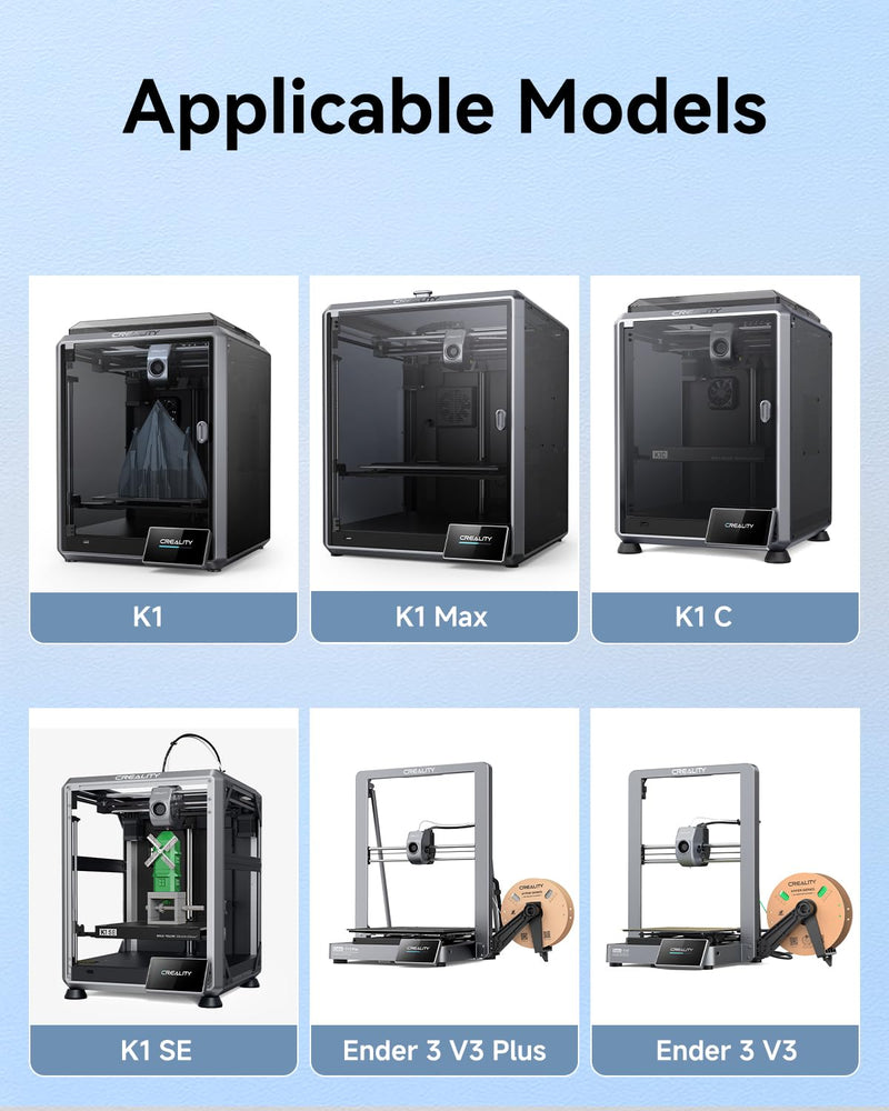 Creality Official Upgrade K1 SE/K1C Extruder, 50N Strong Extrusion Force & Dual Gear Design Provide Smooth and Precise Feeding，OEM Replacement Parts Extruder without Motor
