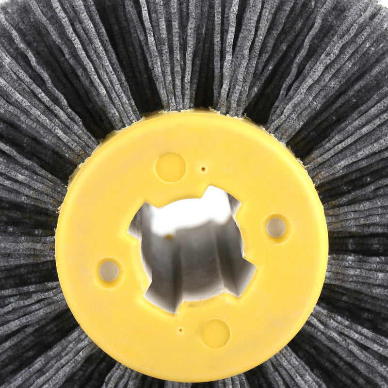 [Australia - AusPower] - 120 Sanding Brush for Wood, Brushes for Satin Machine, 120 Brush, Surface Conditioner, Polishing Wheel 120 Grit, Wire Drawing Polishing Wheel for Surface Processing, Deburring and 