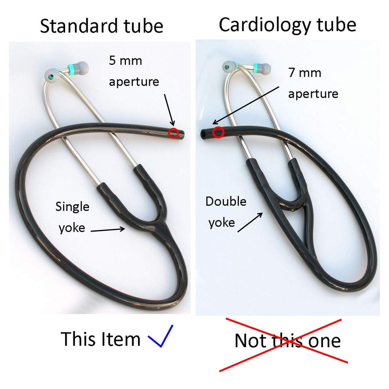 [Australia - AusPower] - Stethoscope Tubing by Truaevum - Compatible Replacement Kit fits Littmann(r) Standard Edition(r) Stethoscope - Single Bore Tube Binaural K5 Pink 5mm Std 