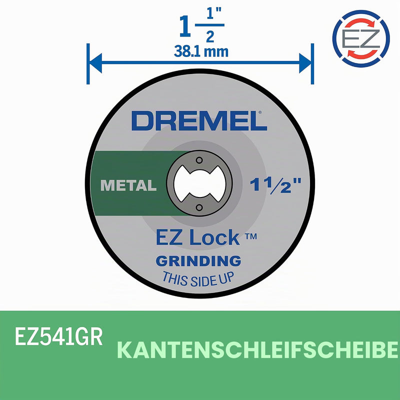 Dremel EZ541GR EZ Lock Grinding Wheel - Metal Green