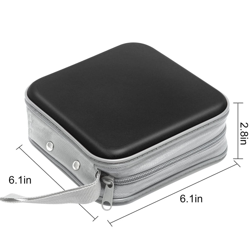 [Australia - AusPower] - CD Case, DVD Binder Wallet, Hard Plastic, 48 Capacity, Black 