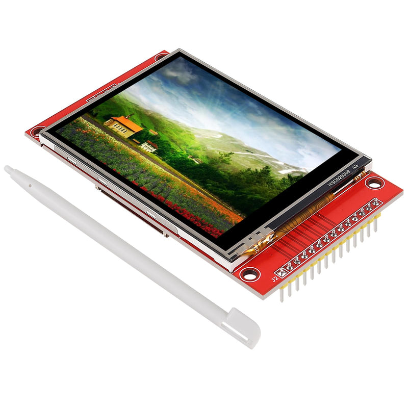 [Australia - AusPower] - 2pcs 2.8" SPI TFT LCD Display Touch Panel ILI9341 240x320 TFT LCD Touch Screen Shield 5V/3.3V STM32 Display Module SPI Serial with Touch Pen 