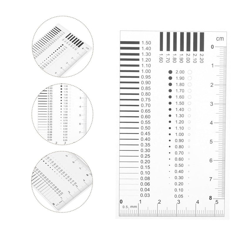 [Australia - AusPower] - Crack Ruler, Crack Width Ruler, Crack Width Gauge Set, Expert Scale Ruler, Ruler for Appraisers, Car Valuators and Craftsmen, High Precision, Easy to Use (Pack of 2) 