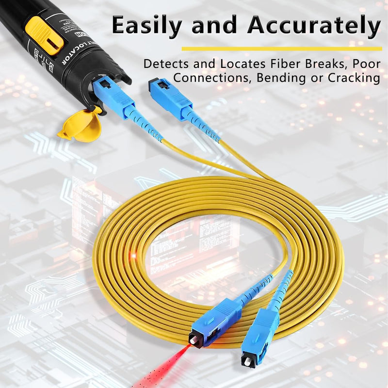 [Australia - AusPower] - Qilnyeh FTTH Fiber Optic Tool Kit VFL Fiber Optic Power Meter 70~+10dBm 50MW Fiber Optic Visual Fault Locator VFL Fiber Test Pen 