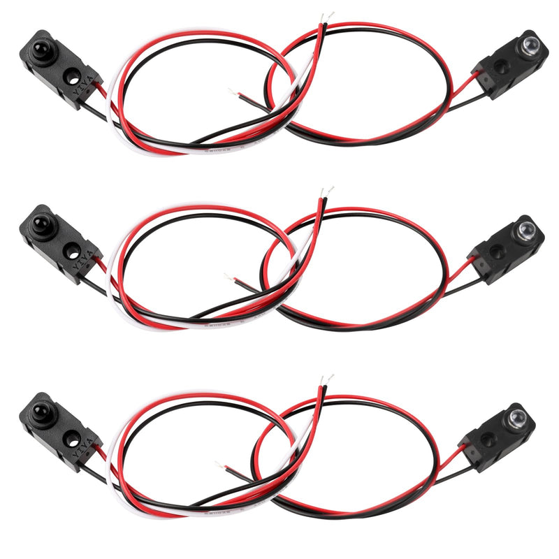 [Australia - AusPower] - 3 Pairs Infrared Break Beam Sensor Switch - Photoelectric Sensor for DIY Electronics, Automation Projects & Industrial Controls, Compact Light Sensor Module for Hobbyists and Engineers 