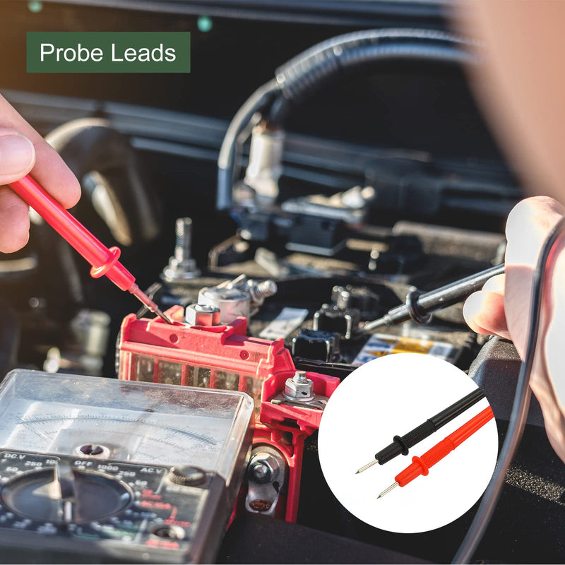 [Australia - AusPower] - YOKIVE 1 Pair Test Leads, Multimeter Probe Cable with Banana Connector | Testing Electronic Components, Great for Electronic Work (Red, Black, 55Cm) 