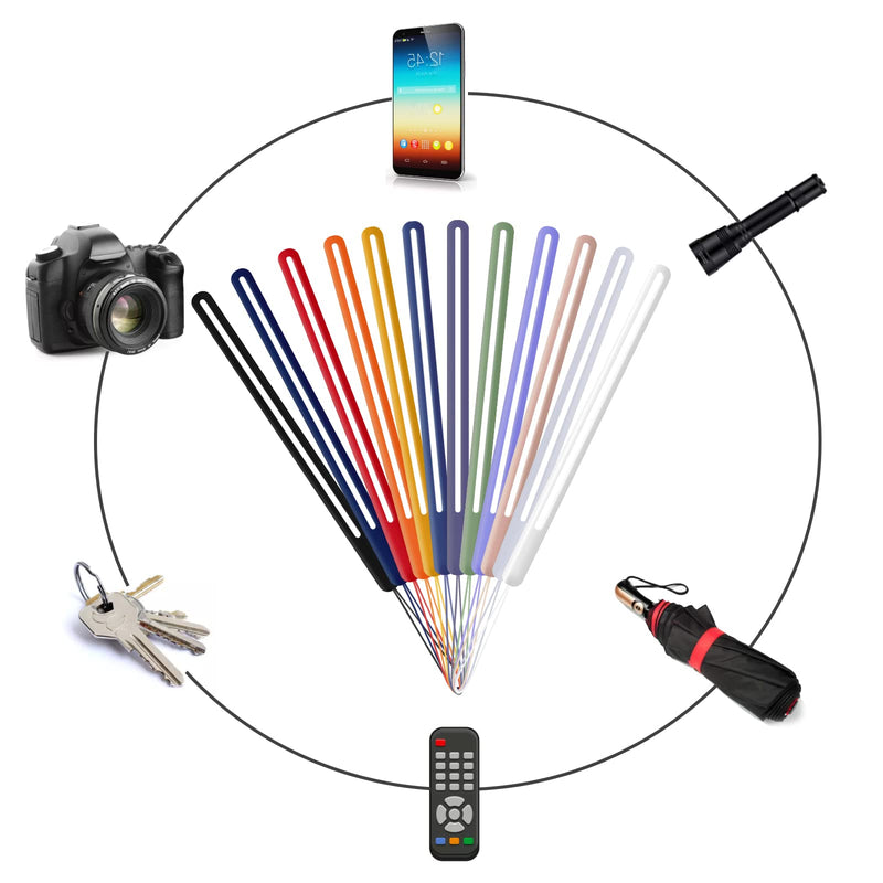 [Australia - AusPower] - Cobee Hand Wrist Strap Lanyard, 12 Pcs Silicone Phone Lanyard Straps Cell Phone Wrist Lanyard Strap Colorful Wrist Lanyard for Universal Mobile Phone USB Drive Keychains Wallet Mp3 Mp4 Cameras Badge 