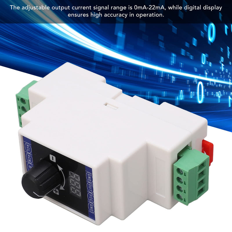 [Australia - AusPower] - 4-20mA Current Signal Generator, Adjustable Current Simulator with 3-Digit Display Analog Simulator for PLC Panel Debugging, Rail Installation for Industrial Equipment Testing 