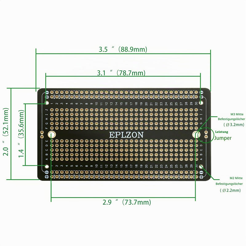 Prototype Board Solderable Breadboard Double-Sided PCB Circuit Board for Welding Arduino, DIY Electronic Items (5 Pieces + 2 Pieces, Black)