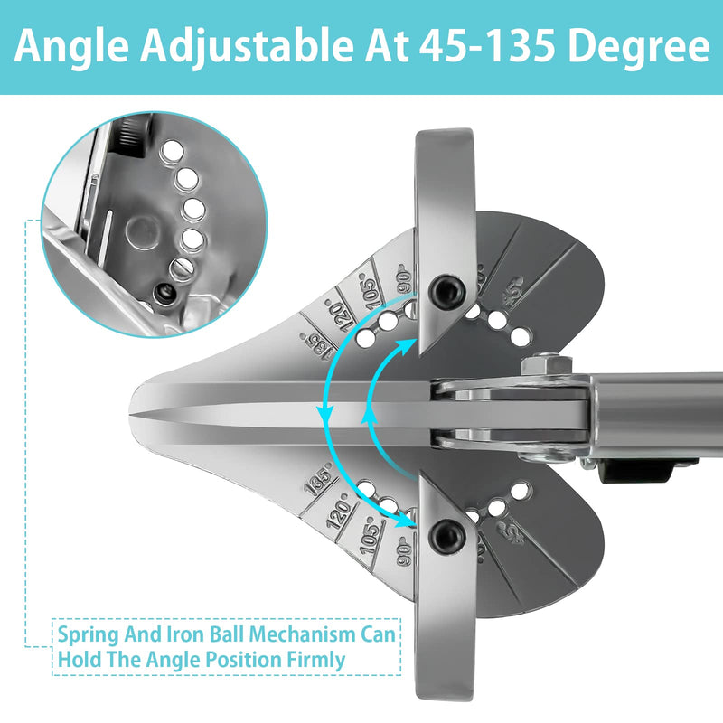 [Australia - AusPower] - O'Shine Miter Shears for Angular Cutting Molding Crafting,Shoe Molding Cutter Tool,45-135 Degree Multi Angle Trim Cutter Hand Tool for Soft Wood PVC, an Extra Blade with Sheath Included Miter Shear and 1pc Blade 