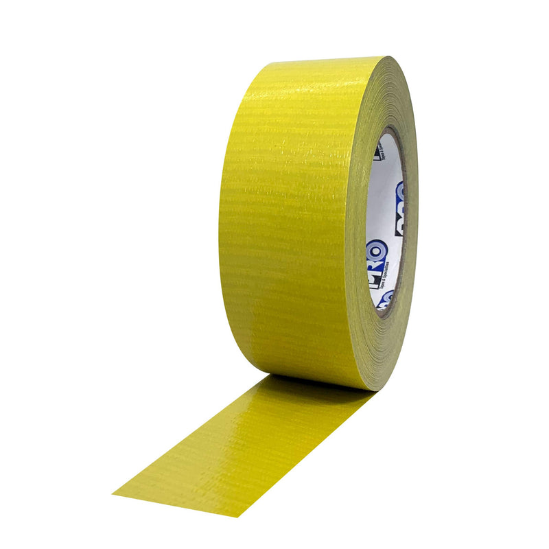 ProTapes Pro Duct 110 PE-Coated Cloth General Purpose Duct Tape, 60 yds Length x 2" Width, Yellow (Pack of 1) 2" x 60 yds