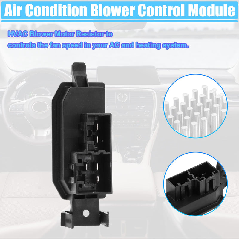 [Australia - AusPower] - ACROPIX HVAC Blower Motor Resistor AC Blower Control Fit for Dodge Dart Aero - Pack of 1 Black 