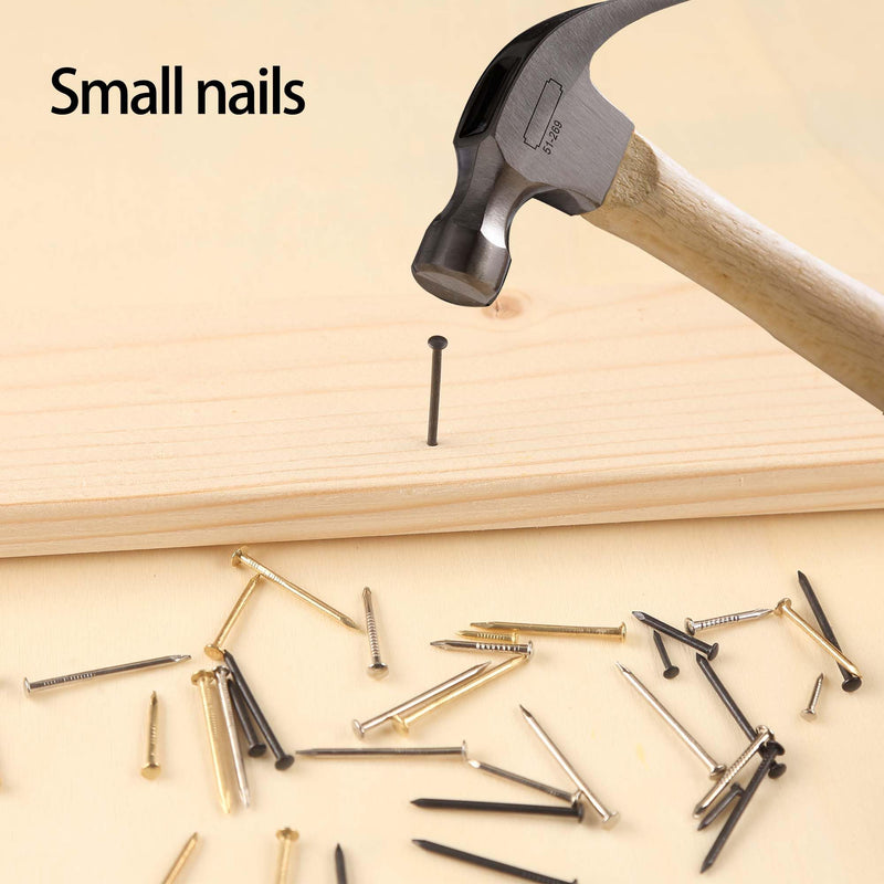 [Australia - AusPower] - newlng 500PCS Small Nail Round Head Tiny Nails String Art Nails Hand-Made Hardware Accessories Fasteners Mini Nails 1.5mm X 20mm/0.06"X0.8"(DXL) Golden Golden1.5*20mm 