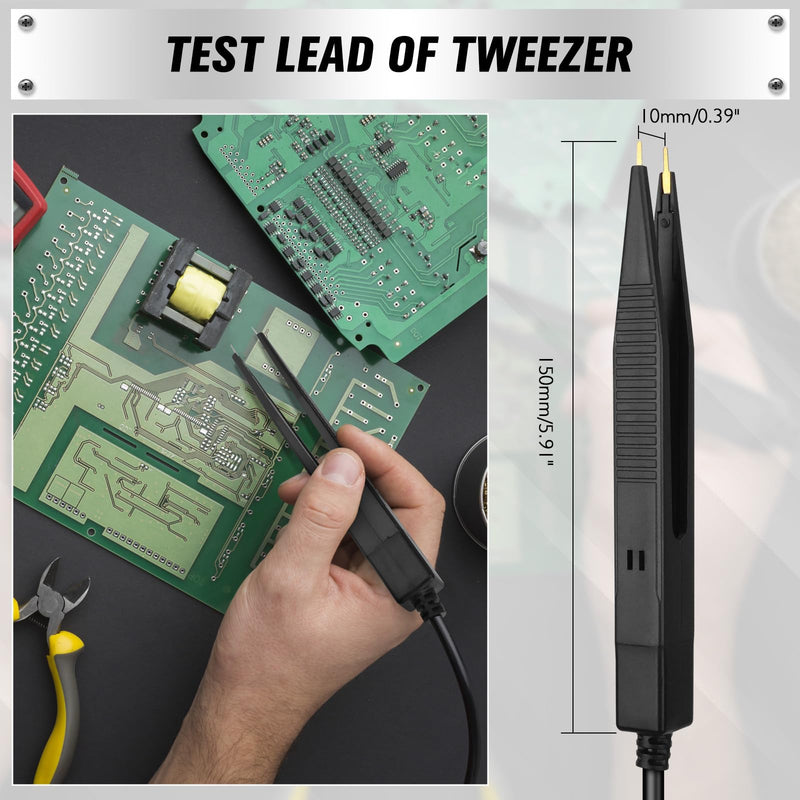 [Australia - AusPower] - SWANLAKE 11-Piece Multimeter Test Leads Set, CAT III 1000V 20A Multimeter Probes with Alligator Clips, Needle Probe, Banana Plug to Hook Clip, Soft Silicone Volt Meter Lead 