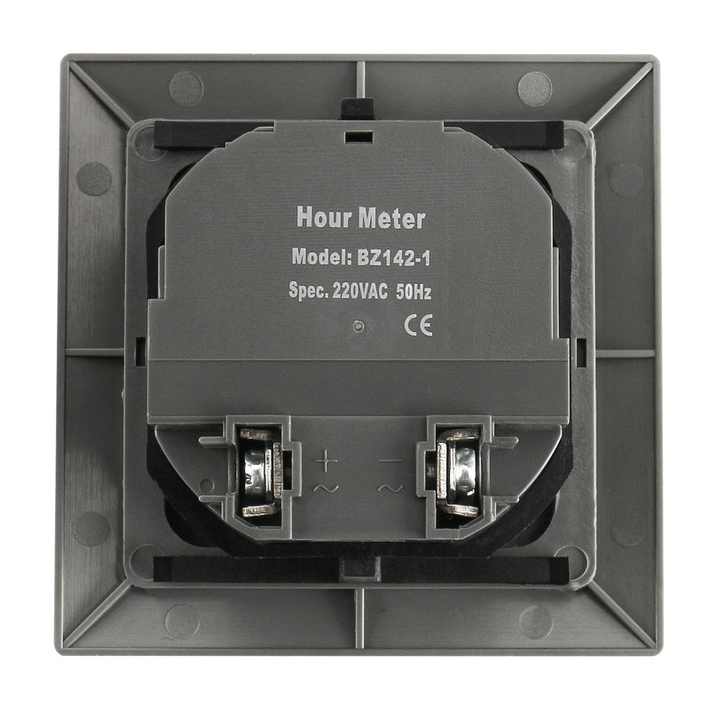 [Australia - AusPower] - Baomain Hour Meter 0~99,999.99 Hours 50Hz for Time and Light Control Hour Counter BZ142-1 (AC 220V) 