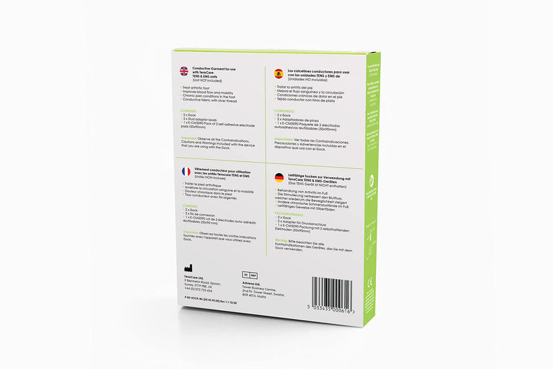 [Australia - AusPower] - TensCare Foot Electrode - Large, Provides Pain Relief for the Foot, Improves Blood Circulation and Mobility (Use with TENS Device) Groß 