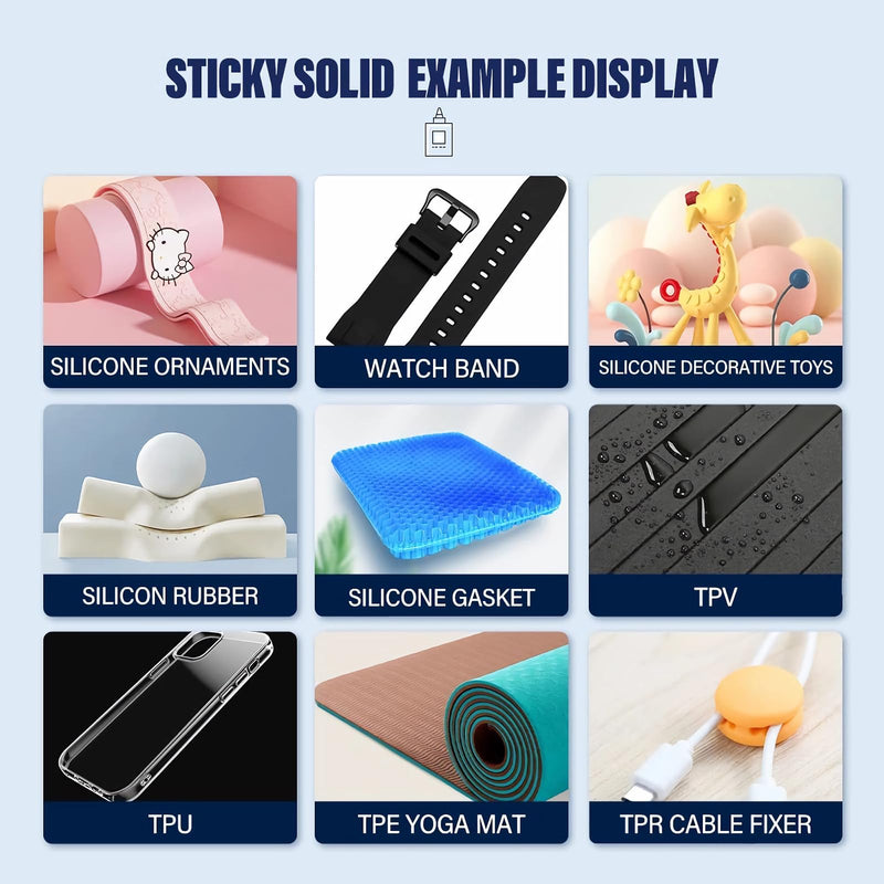 [Australia - AusPower] - Silicone Glue,Adhesive for Silicone,for bonding Between Silicone and Silicone, Silicone and Other Material.Instant Super Glue for Silicone, Silicone Rubber, TPU, TPR, TPE, Liquid Silicone 