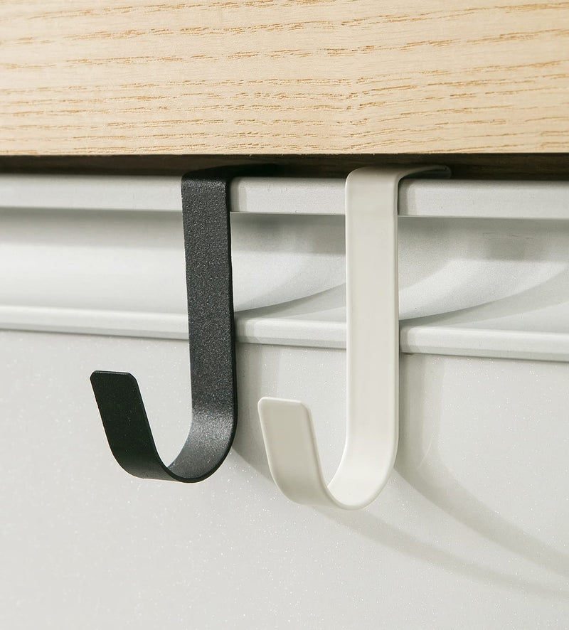 [Australia - AusPower] - Over The Cabinet Door Single Hooks 10 Pack (10P-Black) 10P-Black 