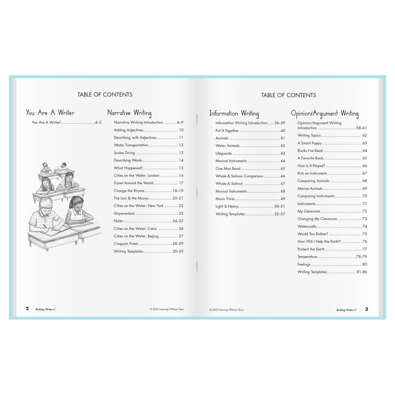[Australia - AusPower] - Learning Without Tears Building Writers Student Edition, Age 7+, 2nd Grade+, Handwriting Without Tears, Narrative, Information, Opinion, Fluency, School & Home, Tutor, Sensory & Motor Skills, Sensory 