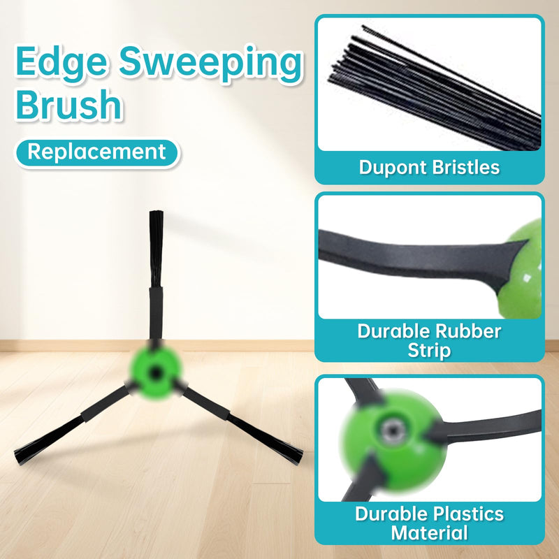 [Australia - AusPower] - LOVECO Replacement Accessories Compatible for iRobot Roomba I & J Series, i8+ i7+ i6+ i5+ i4+ i3+ i2+ i1+ j8+ j7+ j6+ j5+, 2 Set Multi-Surface Rubber Brush, 10 Filter, 10 Side Brush, 10 Dust Bag 2+10+10+10 