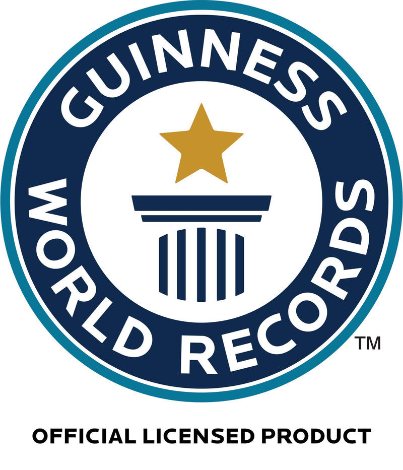 Guinness World Records 2026 - Kids Measuring Tape - Fun Fact 3m Double Sided - Kids Tape Measure - Filled with Silly Facts - Novelty Retractable Tool - Stocking Fillers for Kids - Party Bag Fillers Guinness Measuring Tape