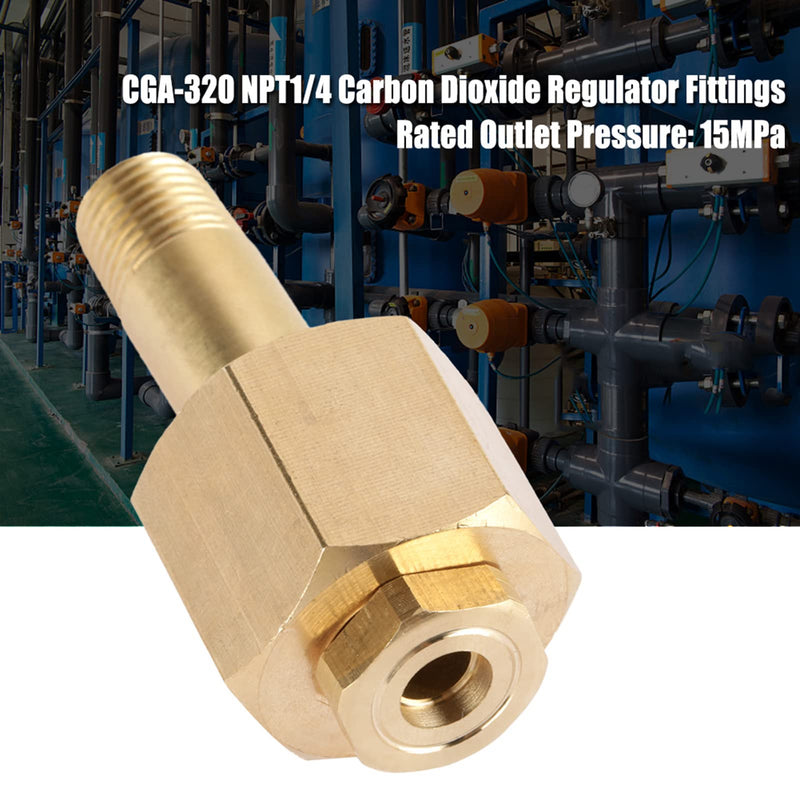 [Australia - AusPower] - CGA-320 Carbon Dioxide Regulator Inlet Nut and Nipple with Washer 