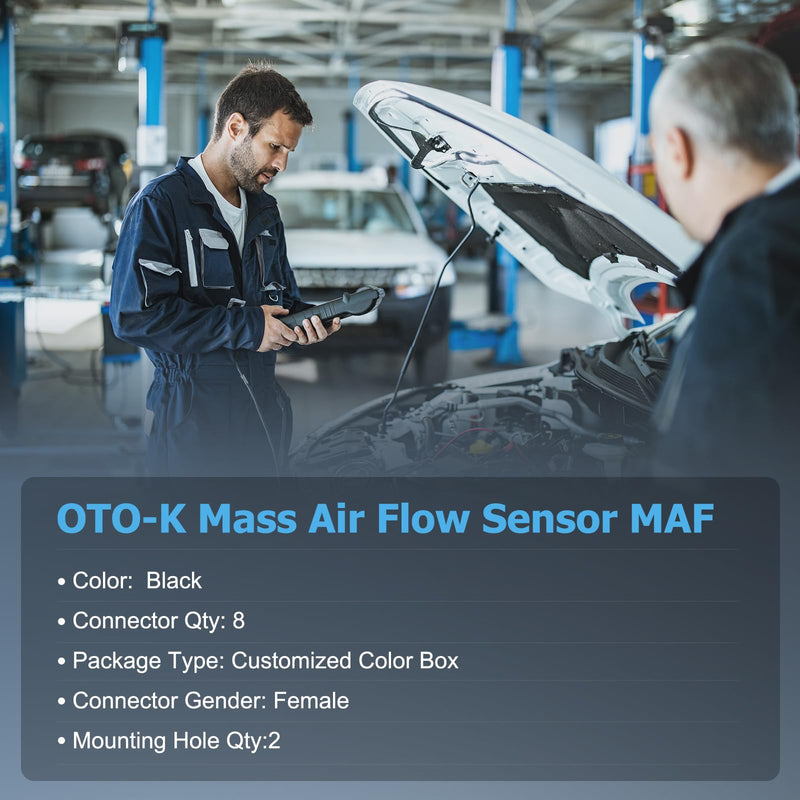 OTO-K Mass Air Flow Sensor MAF Compatible with Chevy Cruze Sonic Trax 1.4L L4,Cruze Limited Sonic 1.8L L4,Cruze 2.0L L4,Buick Encore 1.4L L4,Verano 2.0L 2.4L 4L,Replaces # MAS0321 0280218419 12671624