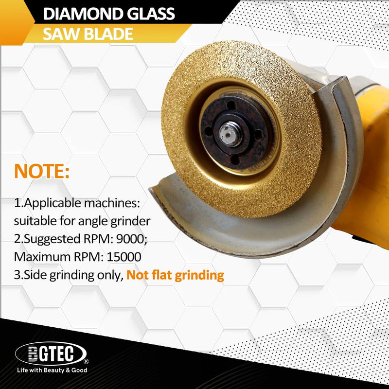 [Australia - AusPower] - BGTEC Wood Grinding Wheel - Angle Grinder Wood Carving Disc Set 4" 100mm with 22.23 Arbor for Wood Grinding, Curved and Beveled 2PCS Curved&Beveled 2.0 