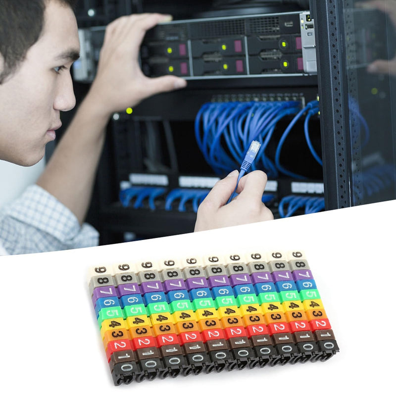 Wire Markers, Wire Labels, Cable Markers, Electrical Number Labels 100PCS KCM 2.5MM 2.5 Square 100PCS KCM-2.5MM 2.5 square