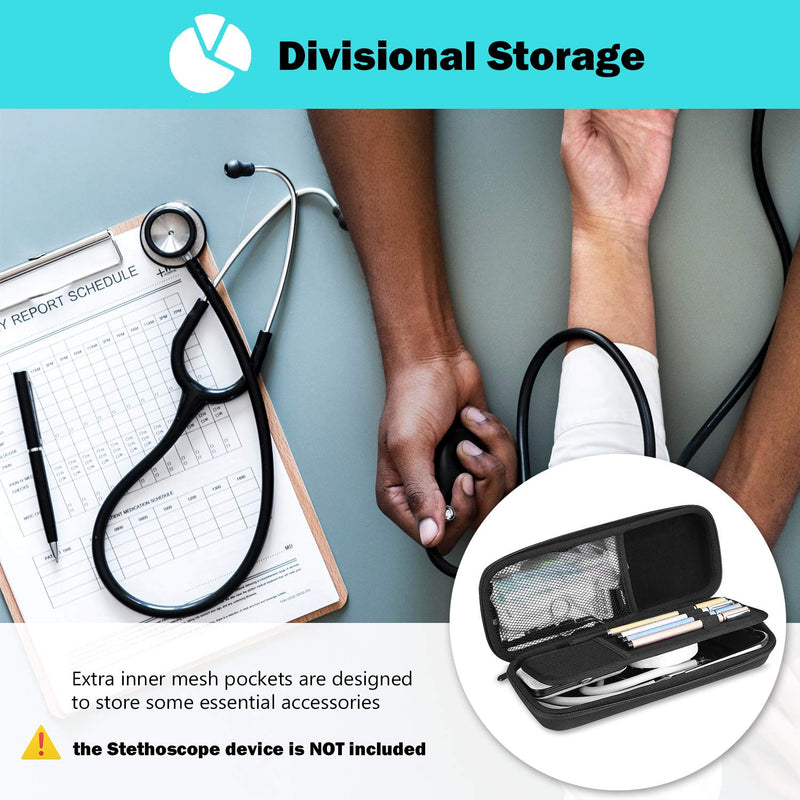 [Australia - AusPower] - ProCase Stethoscope Carrying Case Bundle with Portable Nebulizer Case 