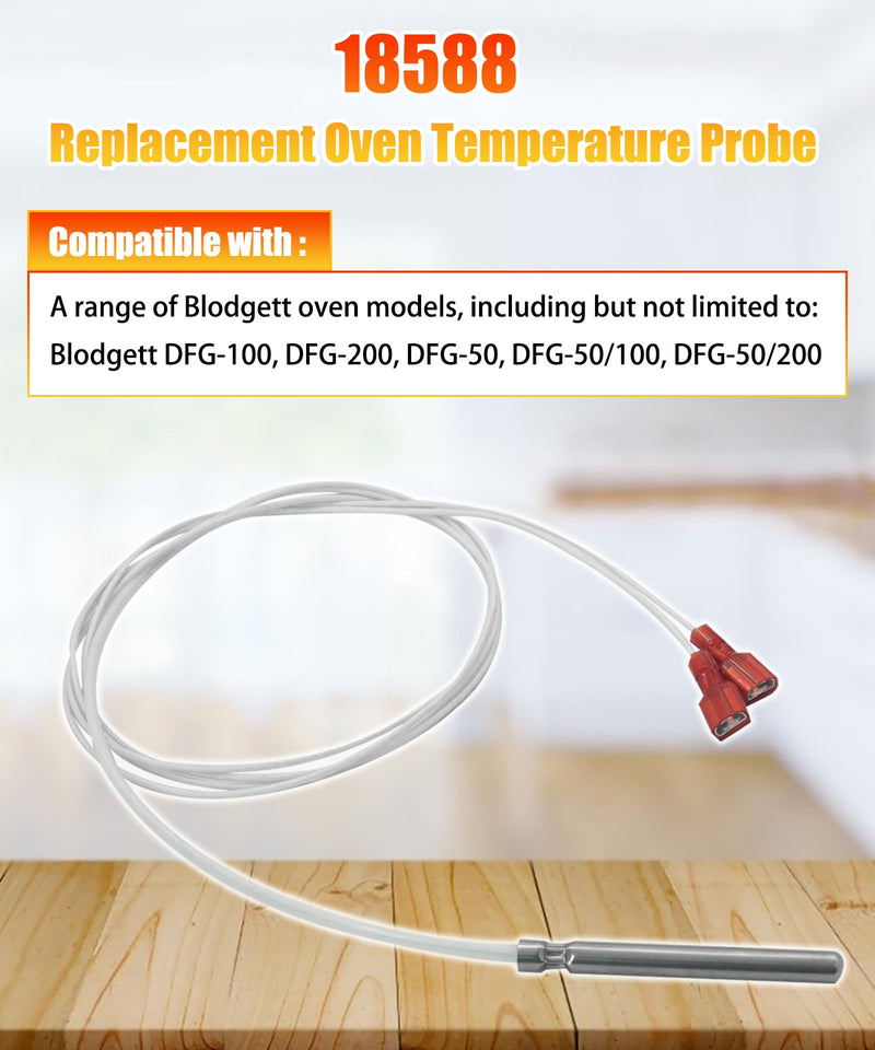 [Australia - AusPower] - 18588 Oven Range Temperature Sensor Probe Replacement Kit Fits for Blodgett Oven,Replace DFG-100 DFG-200 DFG-50 DFG-50/100 DFG-50/200 etc. 