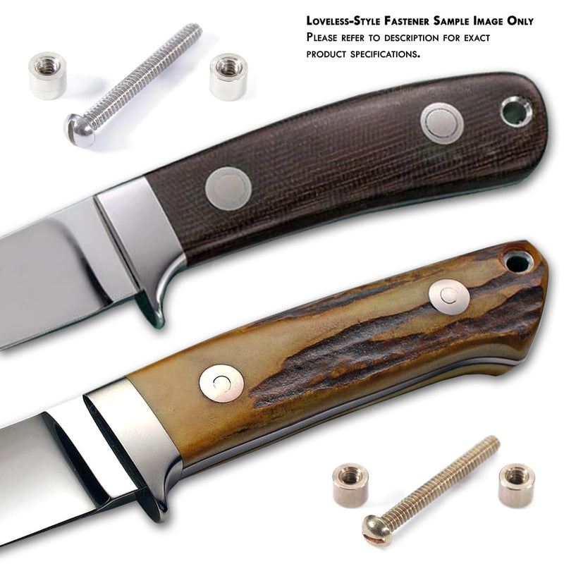 [Australia - AusPower] - Loveless Fasteners for DIY Handles & Knife Handle Repair - USA Size (0.312 x 8-32US x 1.15 Inch) - (Brass/Brass) - (10 Pk) (0.312 x 8-32US x 1.15 Inch) (10)(Brass Heads/Brass Screw) 