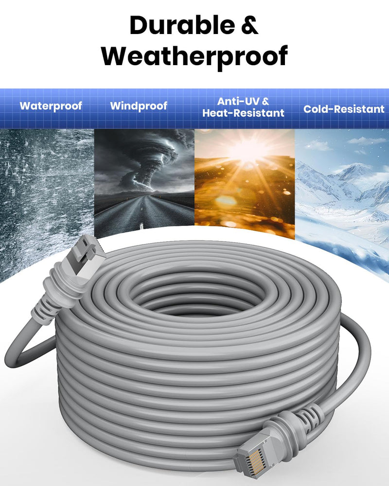 Starlink Gen 3 Cable 50ft, Starlink Ethernet Cable Waterproof, High-Speed Transfer, Plug-and-Play Starlink Link Cable for Starlink Gen 3 Standard Dish