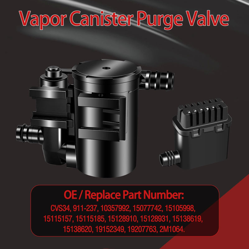 [Australia - AusPower] - Evap Vapor Canister Vent Solenoid Valve Assembly 911-237 P0449 Compatible with Chevy for Silverado 1500/2500 HD/3500 HD 2004-2010, for Sierra 1500/1500 HD/2500 2004-2010 19207763 10357992 