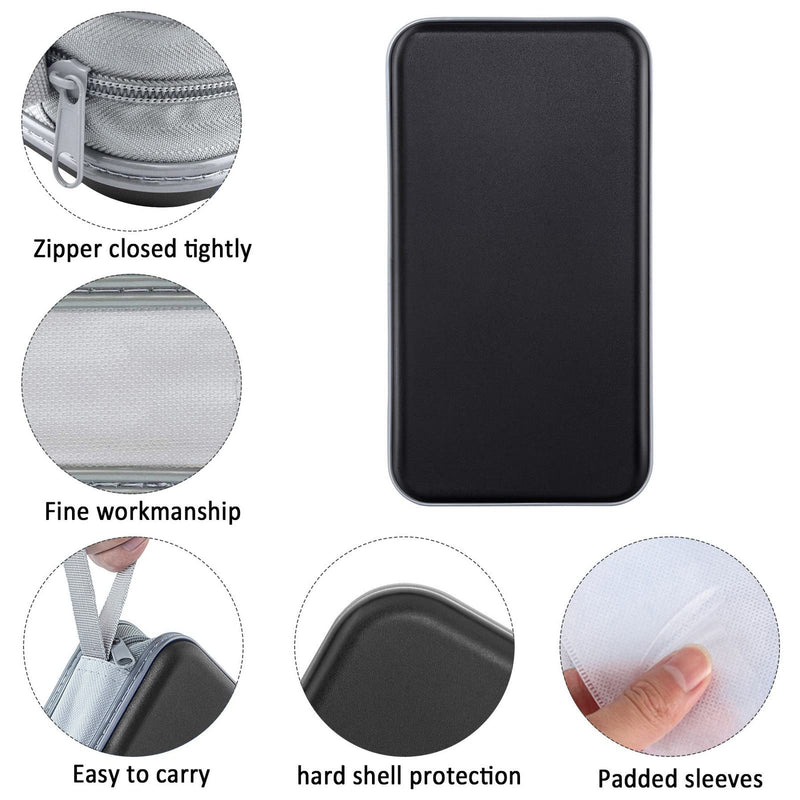 [Australia - AusPower] - CD Case, DVD Case Holder 96 Capacity Hard Plastic CD DVD Disc Cases Storage Binder Wallet for Car Home Office Travel (Black) Black 