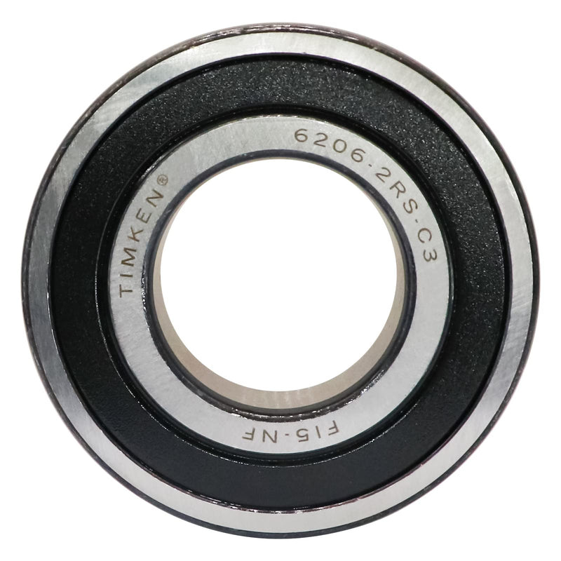 [Australia - AusPower] - 2PACK TIMKEN 6206-2RSC3 Double Rubber Seal Bearings 30x62x16mm C3 Clearance Pre-Lubricated and Stable Performance and Cost Effective Bearings 