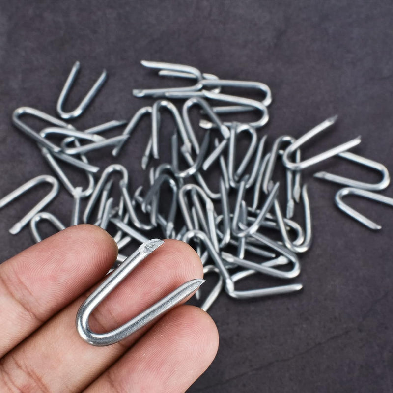 [Australia - AusPower] - AccEncyc Wire Staples Steel Fence Staple Nails U Shaped Nails 1'' U Staples for Fencing, Wire Mesh (270 Pcs) 2.3MM 270pcs 