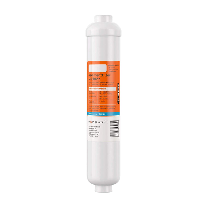 Measury Osmosis Filter Set, Sediment Filter and Activated Carbon Filter, Osmosis System | Reverse osmosis replacement filter - compatible with osmosis systems from various manufacturers
