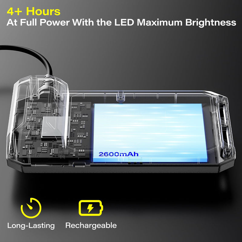 Borescope with Light, 1920P HD Endoscope Inspection Camera with 4.3" IPS Screen, 8mm Lens IP67 Waterproof with 8 LEDs, 16.5ft Semi-Rigid Snake Camera for Automotive Pipe Inspection A1