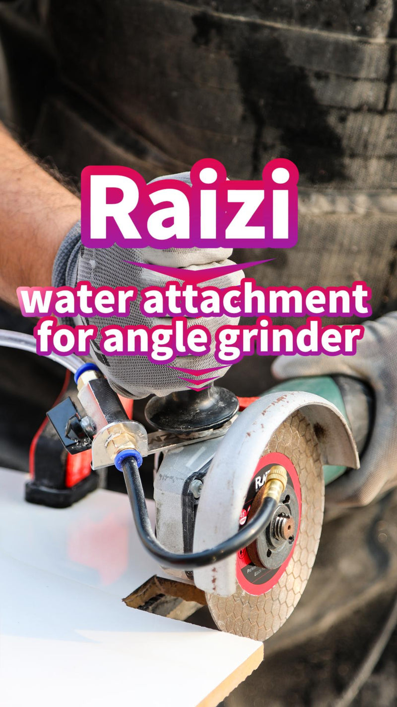 Raizi Angle Grinder Water Feed Attachment Universal Wet Cutting Dust Suppression Kit Fits Most Angle Grinders for angle grinder