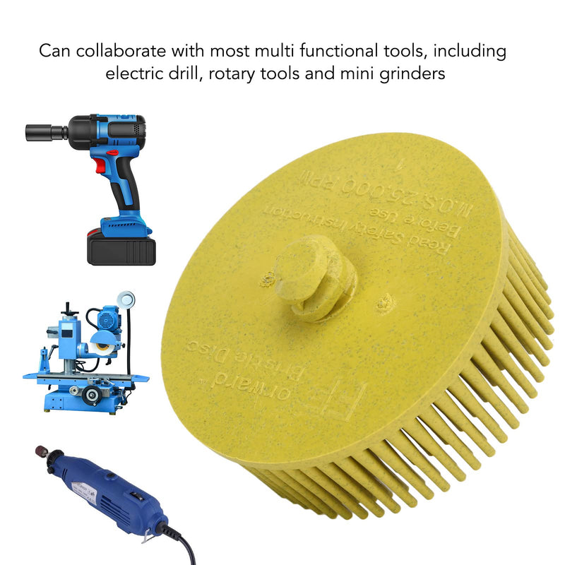 2 inch bristle disc, labor and time saving, large contact surface for efficient cleaning, multifunctional, largely compatible, silicon carbide material for durable 1