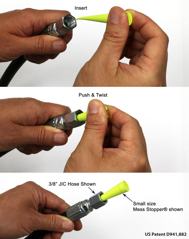 [Australia - AusPower] - Mess Stopper Hydraulic Oil Service Plugs, 2 Large, 4 Medium, 8 Small Sizes, Round 