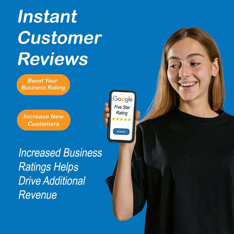 Counter Plate by Revuzee | Tap Plate with QR Code for Google Reviews | NFC and Custom QR Code Sign for Business | Includes Analytics and Customizable Landing Page | Adhesive Backing | 4.7"x 4.7" | Black 1 Pack