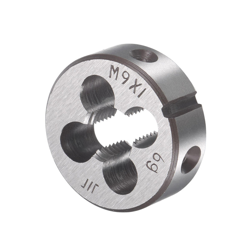 [Australia - AusPower] - uxcell M9 x 1mm Metric Tap and Die Set, Machine Thread Screw Tap with Round Threading Die, Tap & Die Kit for Nut Screw Bolt Thread Repair 