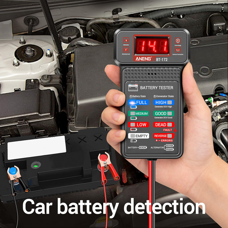 [Australia - AusPower] - ANENG Clamp Meter Multimeter Tester with 1.2V Car Battery Tester,Measures AC Current, AC/DC Voltage,Capacitance, Resistance, Diodes, Continuity Frequency Electrical Tools 