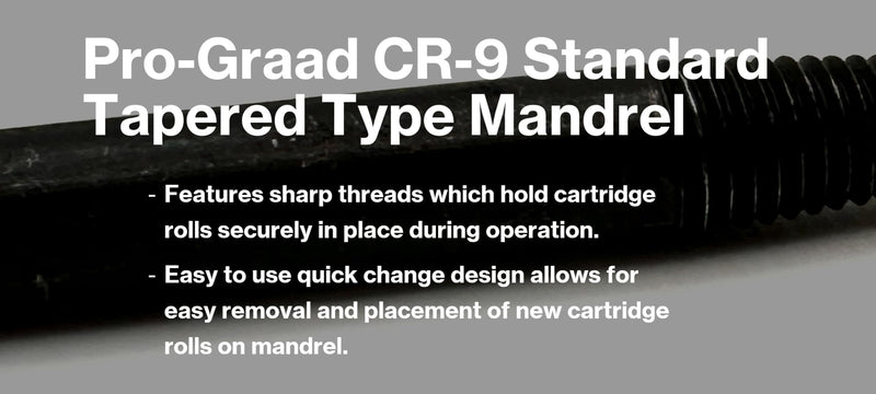 [Australia - AusPower] - CR-9X5 CR-9 Standard Tapered Type Mandrels for Cartridge Rolls, 3-1/2” Overall Length, 1/4"x1-3/4” Shank x 1/8”x1” Pilot (Pack of 5) CR-9X5 