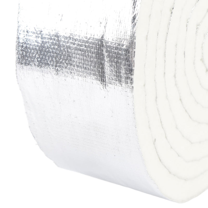 Thermal Insulation Tape Heatproof Aluminum Foil Pipe Wrap Insulation Roll High Durability Self Adhesive for Auto Parts Home Repairs Marine RV 3.94in X 0.47in X 10.82Ft