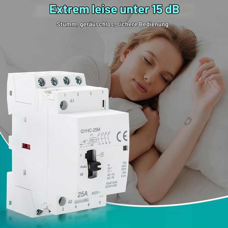 Contactor 400V 3 Phase 4 Wire AC Contactor AC Household Contactor 4P 25A 4NO | Ultra-quiet and highly efficient flame retardant. Manual automatic model for industrial applications such as metallurgy
