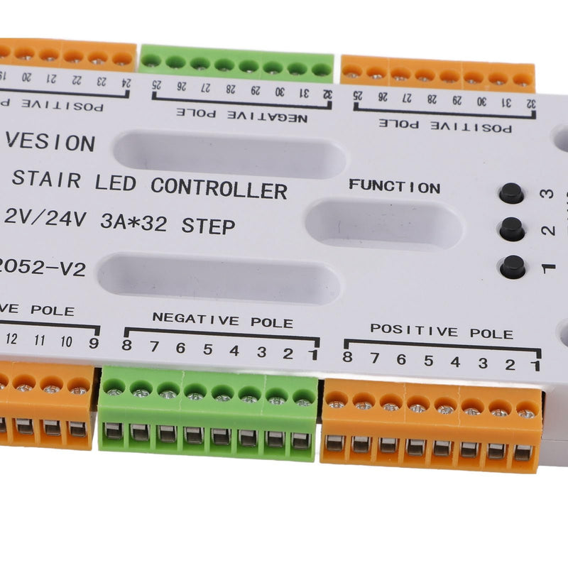 [Australia - AusPower] - 32 Channel Motion Sensor LED Stair Light Controller, Intelligent Automatic Cascaded Stair Ladder, Step Light Controller for Stair Light 